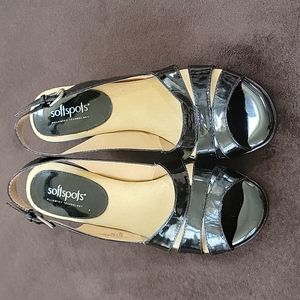 Softspots Women's Neima slingback black sz 7 1/2 N